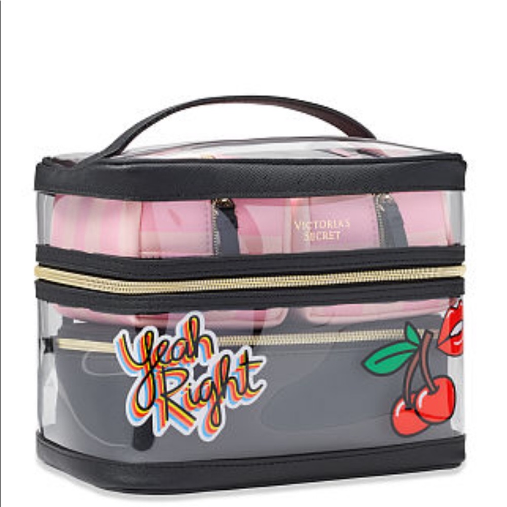 NWT Victoria’s Secret 4in1 cosmetic bags in case